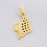 Pendant Colombia Map 1.8g / 1 in Yellow Gold 18K