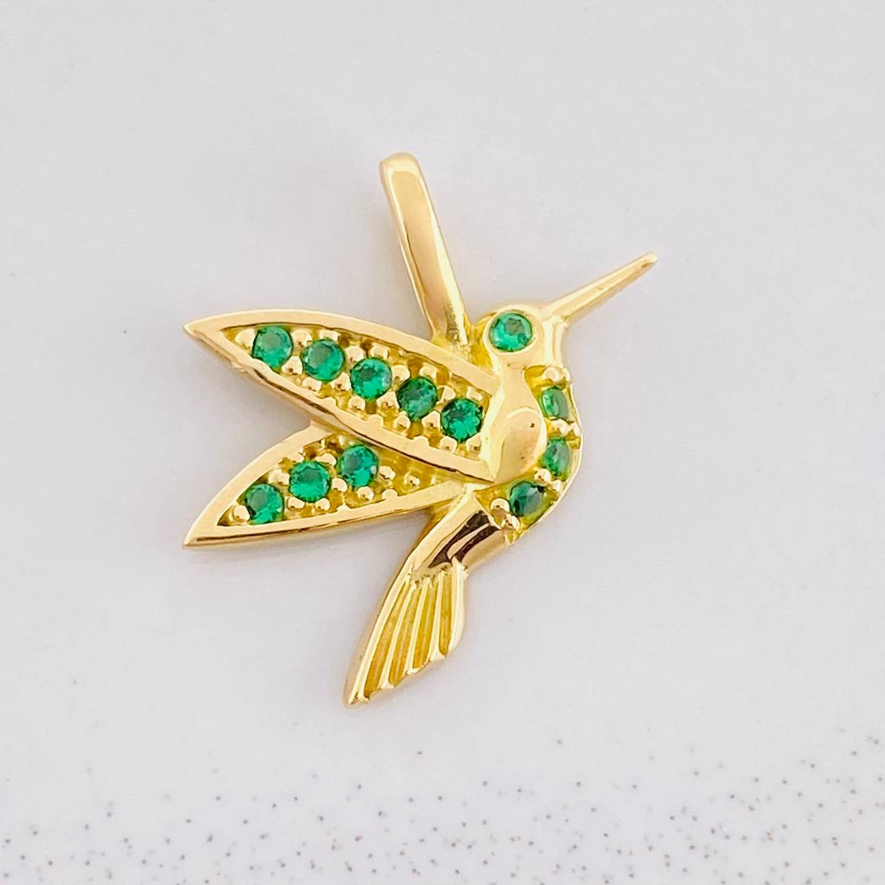 Pendant Hummingbird 1.2g / 3/4 in Yellow Gold 18K