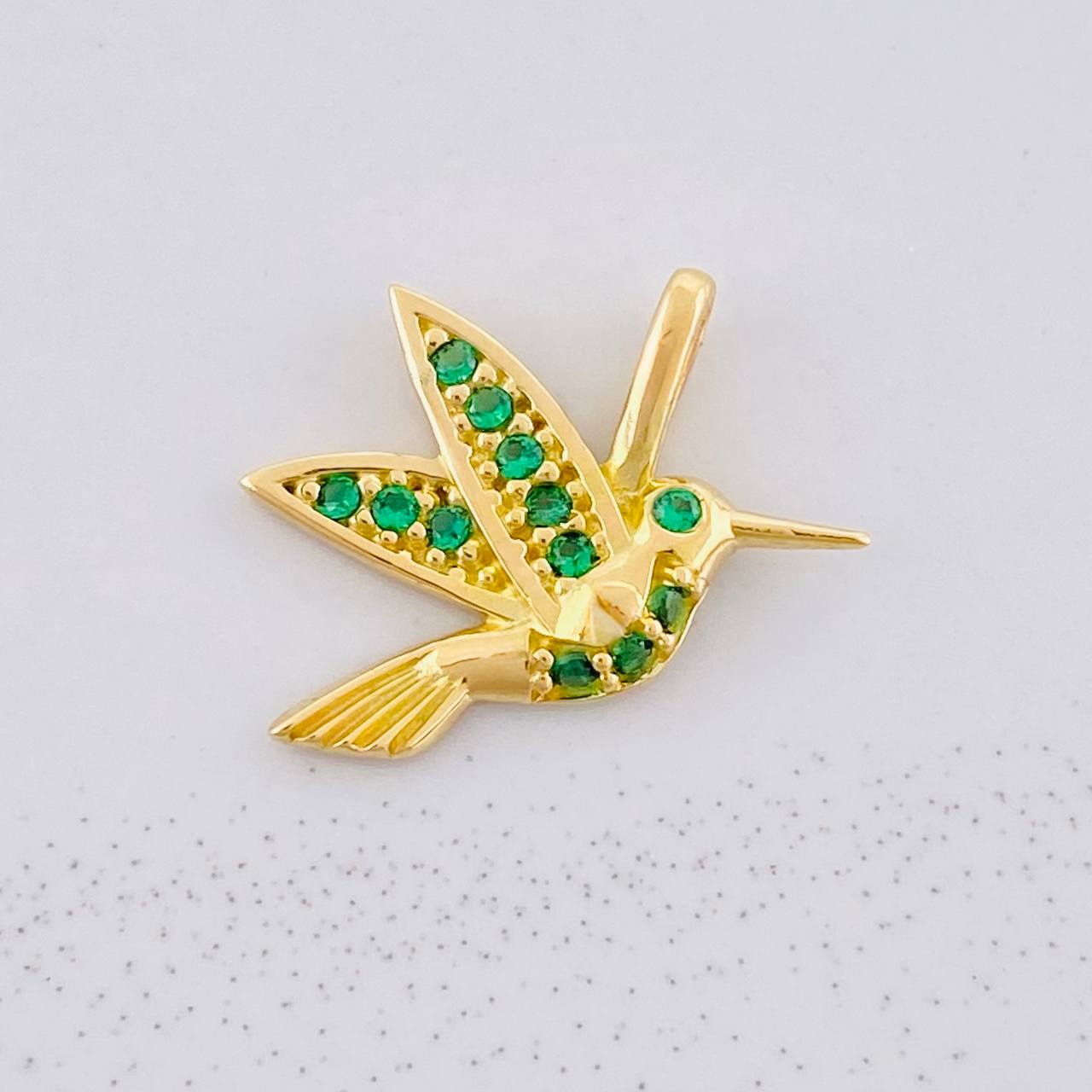 Pendant Hummingbird 1.2g / 3/4 in Yellow Gold 18K