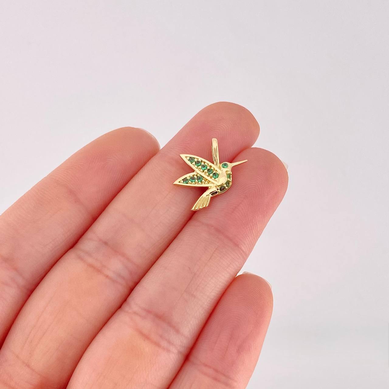 Pendant Hummingbird 1.2g / 3/4 in Yellow Gold 18K