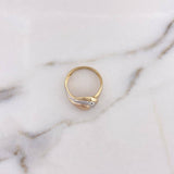 Rustic Ring 3.8gr / T6 1/2 / Three 18K Golds #
