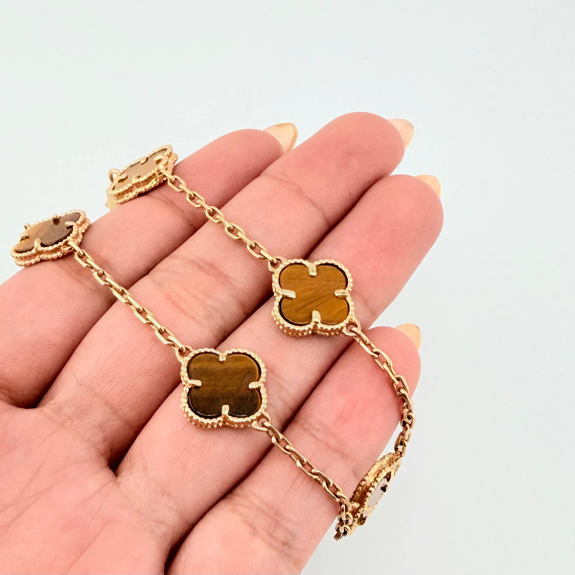 Pulso CajonTrebol 10gr / 7 1/4 in / 2.2mm Oro Amarillo 18K *