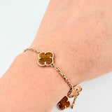 Pulso Cajon Trebol 10.8gr / 8 in / 2mm Oro Amarillo 18K ©