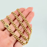 Cadena Cubana Diamantada 20gr / 23 1/2 in / 4.8mm Oro Amarillo +1 18K *