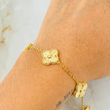 Classic Link Bracelet Clover Gold 8.1gr / 7 3/4 in / 18K Gold *