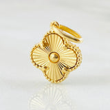Clover Pendant Gold 2.05gr / 3/4 in / 18K Yellow Gold Nac.Esp. ©