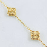 Classic Link Bracelet Clover Gold 5.9gr / 8 1/2 in / 18K Gold