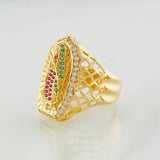 Ring Virgin of Guadalupe 8.2g / T10 1/4 Yellow Gold 18K