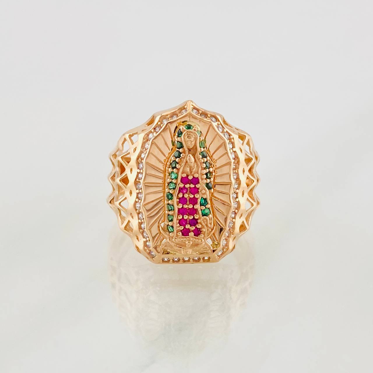 Virgin of Guadalupe Ring 4.9g / T7 1/4 Rose Gold 18K