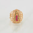 Virgin of Guadalupe Ring 4.9g / T7 1/4 Rose Gold 18K