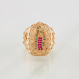 Virgin of Guadalupe Ring 4.9g / T7 1/4 Rose Gold 18K