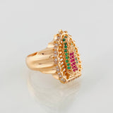 Virgin of Guadalupe Ring 7g / T6 3/4 Rose Gold 18K