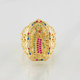 Ring Virgin of Guadalupe 8.2g / T11 1/4 Yellow Gold 18K