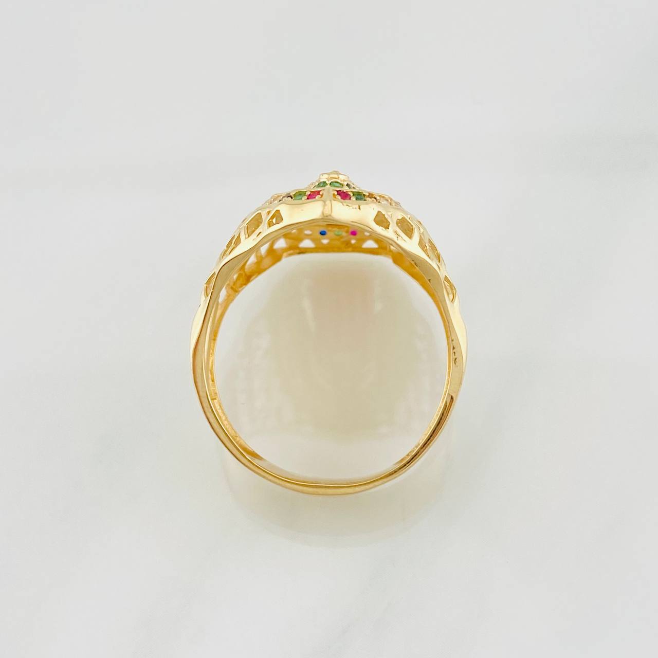 Ring Virgin of Guadalupe 8.2g / T11 1/4 Yellow Gold 18K