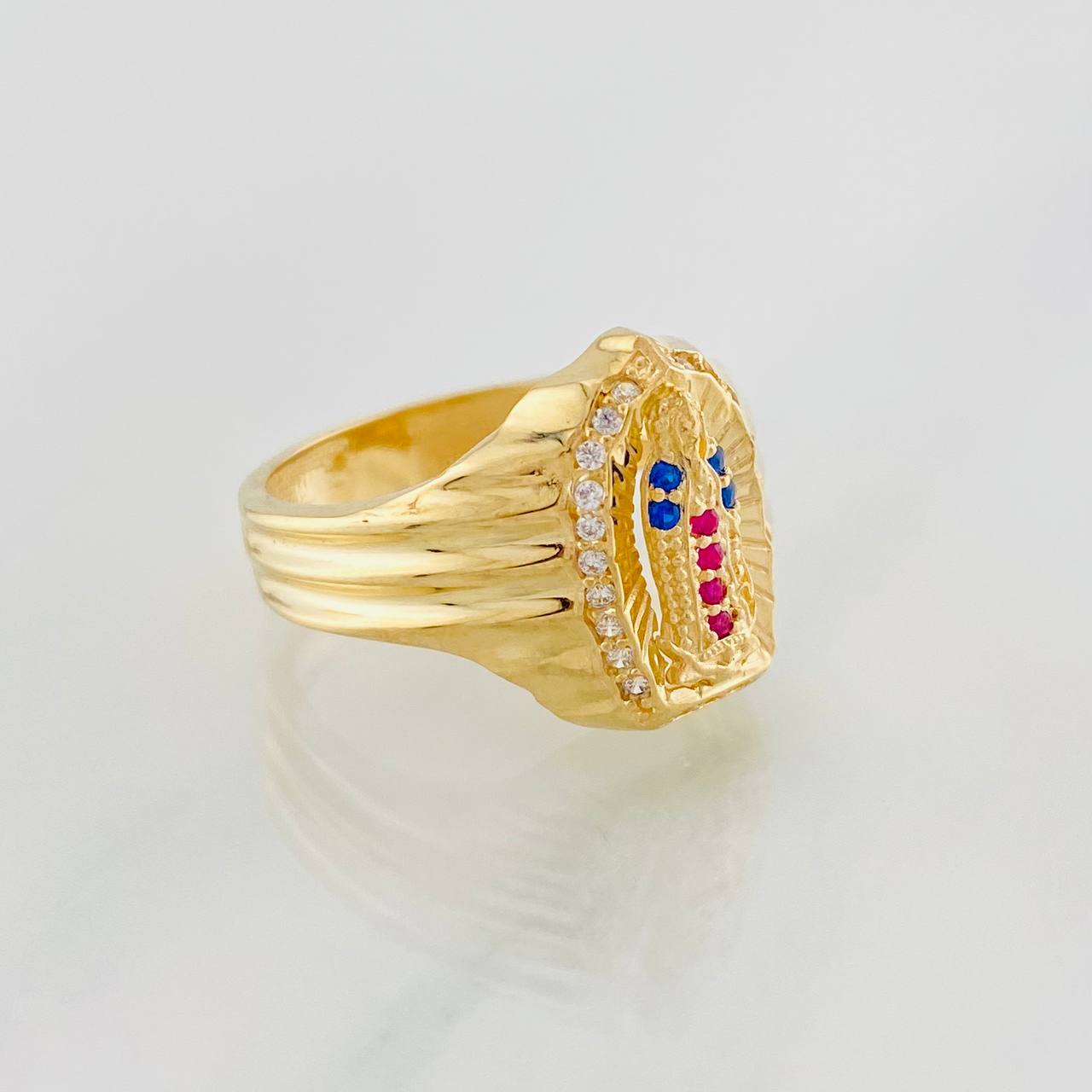 Virgin of Guadalupe Ring 4.3g / T6 1/4 Yellow Gold 18K