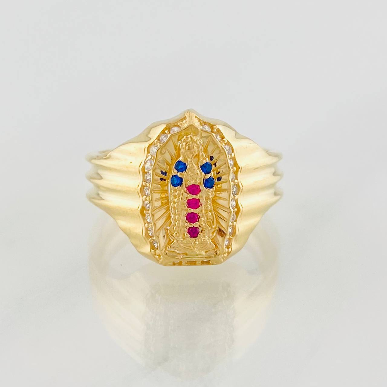 Virgin of Guadalupe Ring 4.3g / T6 1/4 Yellow Gold 18K