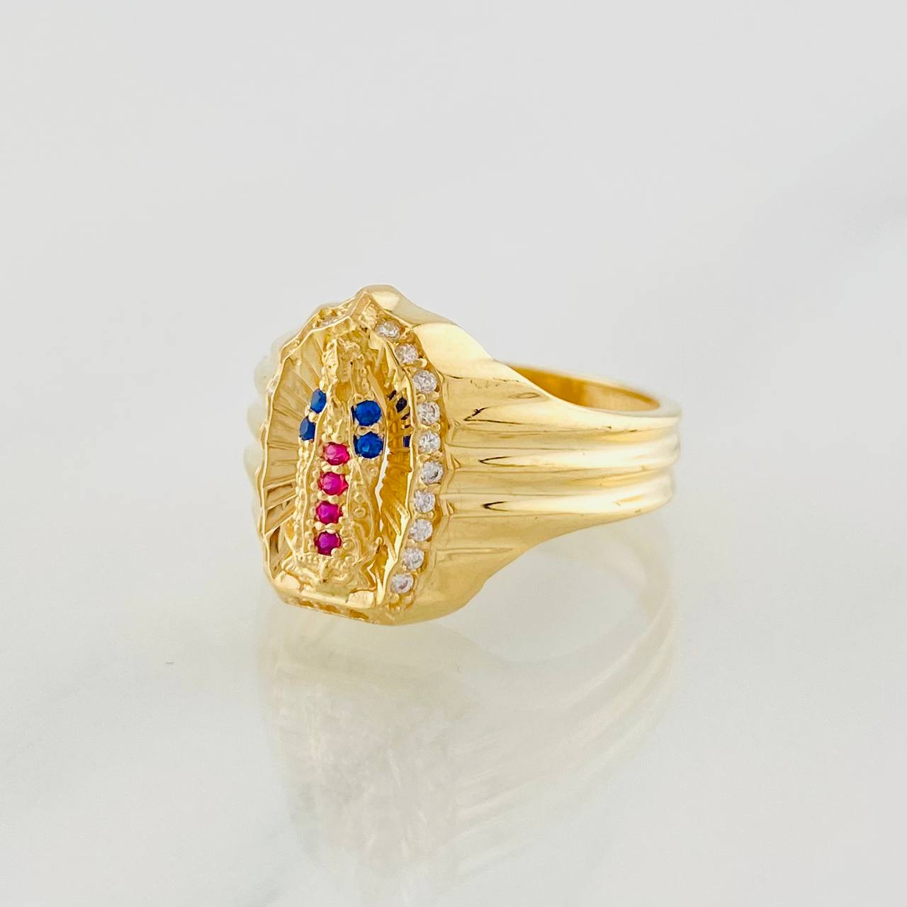 Virgin of Guadalupe Ring 4.3g / T6 1/4 Yellow Gold 18K
