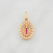Pendant Virgin of Guadalupe 1.65g / 3/4 in Rose Gold 18K
