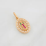 Pendant Virgin of Guadalupe 1.65g / 3/4 in Rose Gold 18K