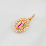 Pendant Virgin of Guadalupe 1.65g / 3/4 in Rose Gold 18K