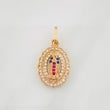 Pendant Virgin of Guadalupe 1.6g / 1 in Rose Gold 18K