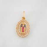 Pendant Virgin of Guadalupe 1.6g / 1 in Rose Gold 18K