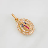 Pendant Virgin of Guadalupe 1.6g / 1 in Rose Gold 18K