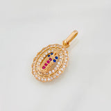 Pendant Virgin of Guadalupe 1.6g / 1 in Rose Gold 18K