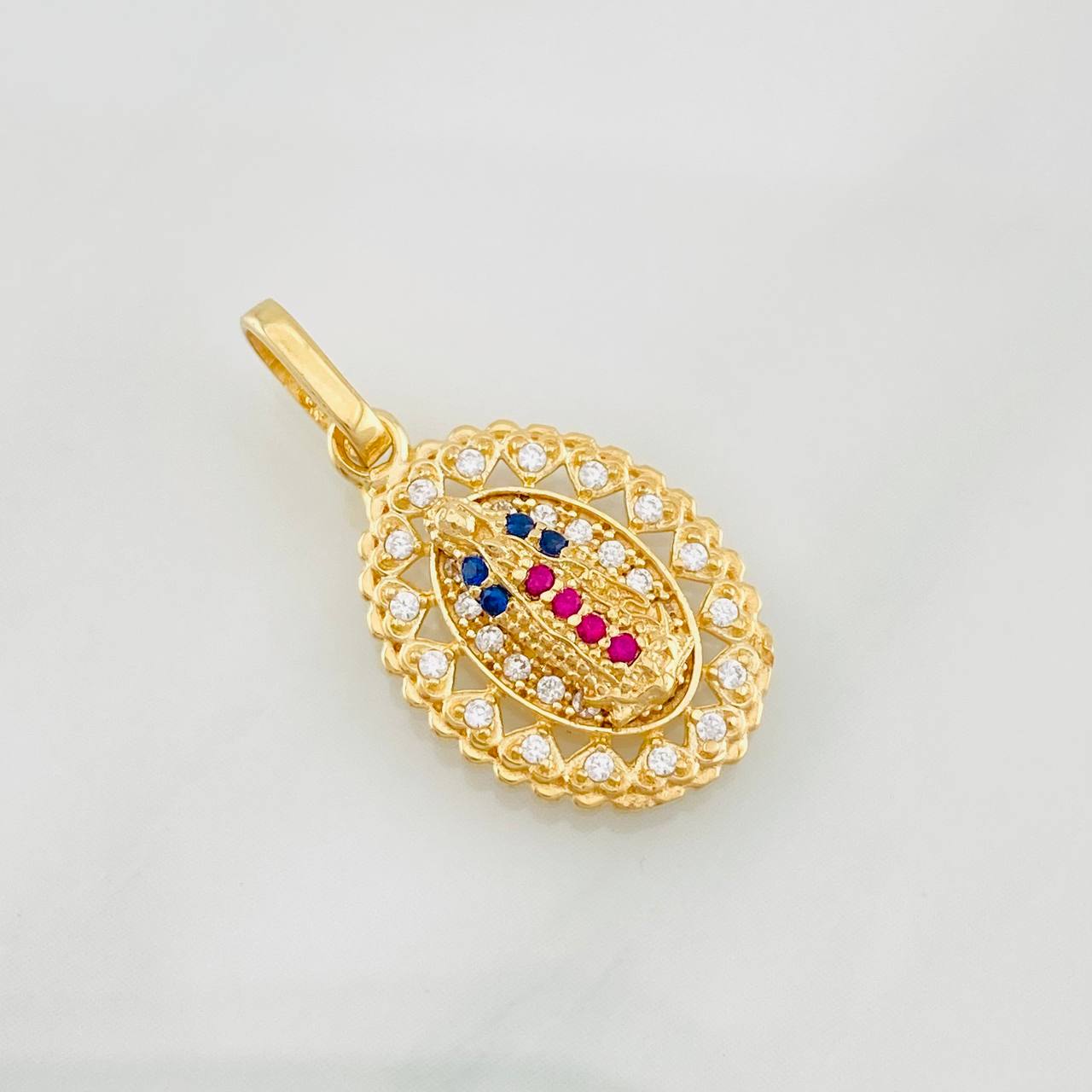 Pendant Virgin of Guadalupe 1.85g / 1 in Yellow Gold 18K