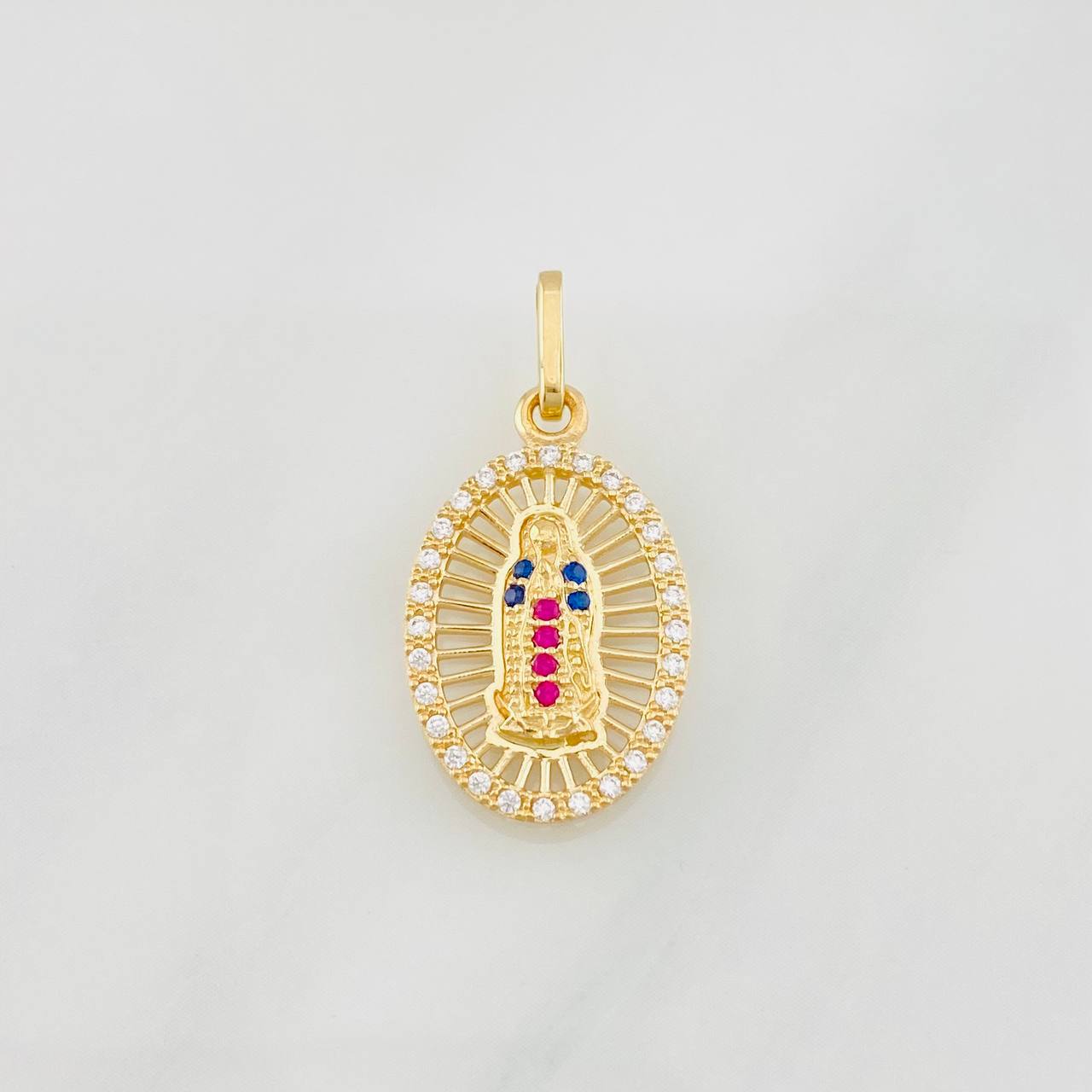 Pendant Virgin of Guadalupe 1.6g / 1 in Yellow Gold 18K
