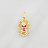 Pendant Virgin of Guadalupe 1.6g / 1 in Yellow Gold 18K
