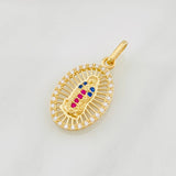 Pendant Virgin of Guadalupe 1.6g / 1 in Yellow Gold 18K