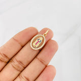 Pendant Virgin of Guadalupe 1.6g / 1 in Yellow Gold 18K