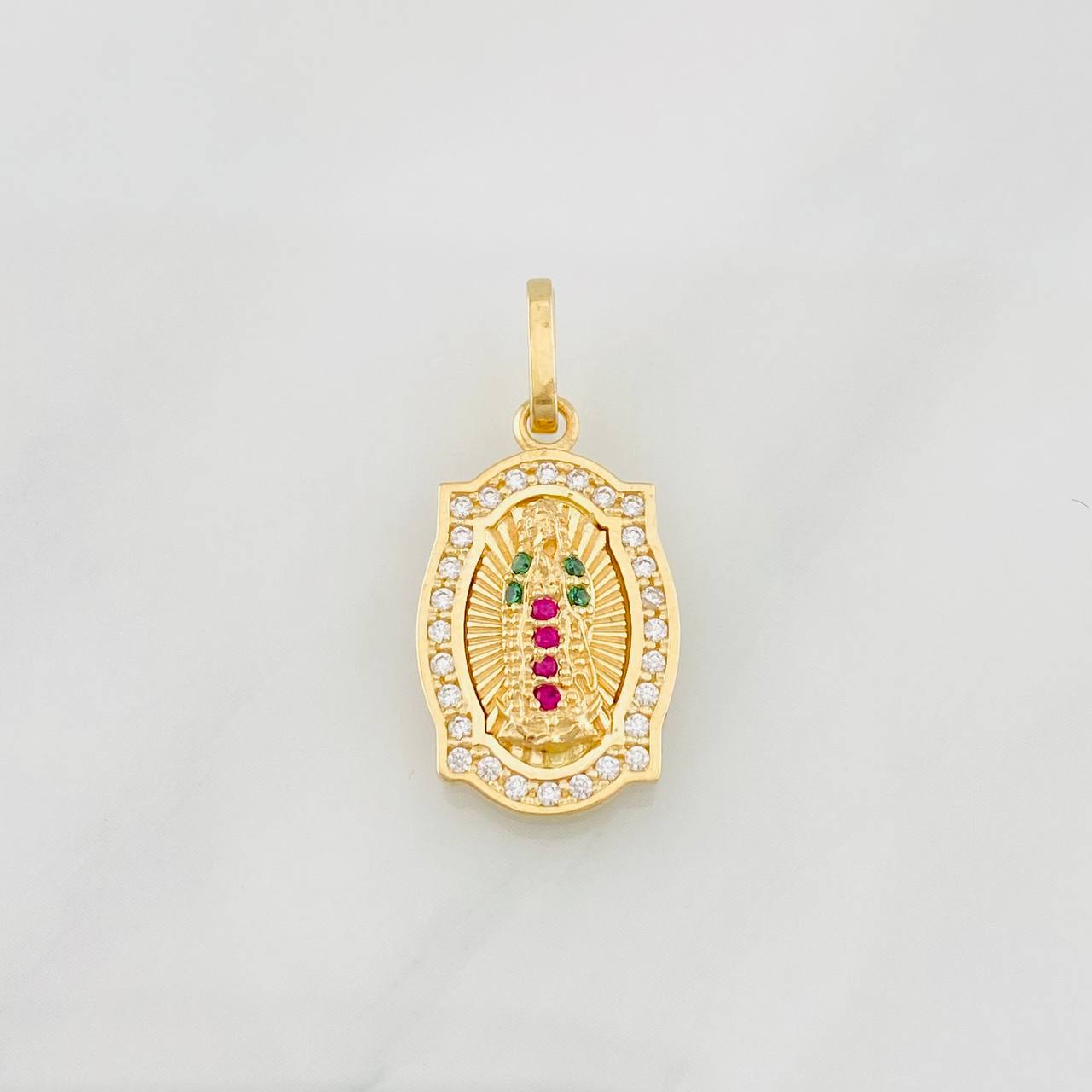 Pendant Virgin of Guadalupe 2.3g / 1 in Yellow Gold 18K