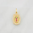 Pendant Virgin of Guadalupe 2.3g / 1 in Yellow Gold 18K