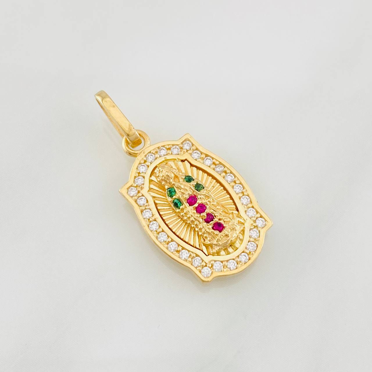 Pendant Virgin of Guadalupe 2.3g / 1 in Yellow Gold 18K