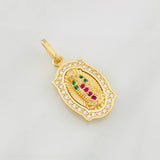 Pendant Virgin of Guadalupe 2.3g / 1 in Yellow Gold 18K