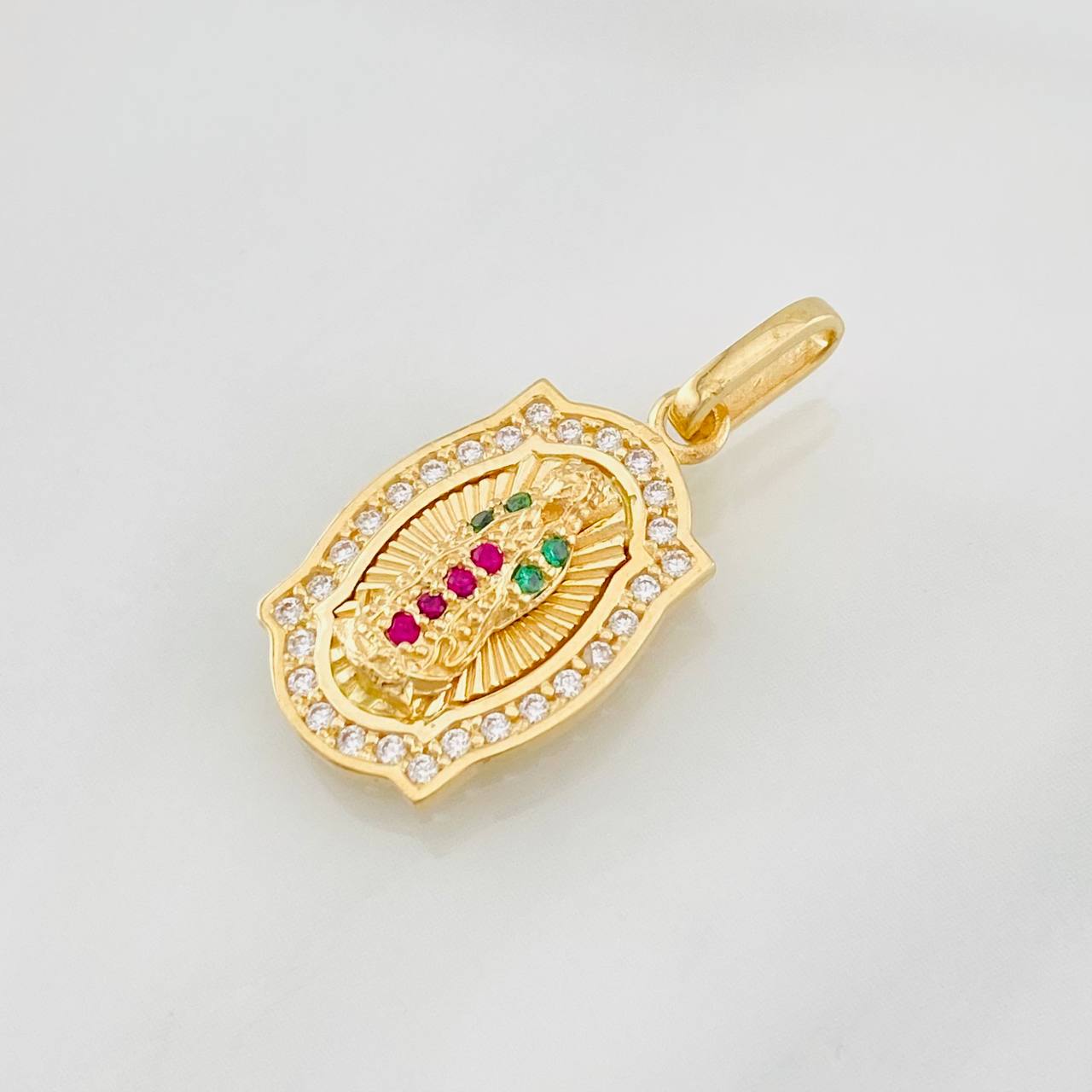 Pendant Virgin of Guadalupe 2.3g / 1 in Yellow Gold 18K