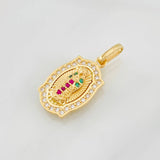 Pendant Virgin of Guadalupe 2.3g / 1 in Yellow Gold 18K