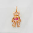 Pendant Articulated Bear 5.5g / 1 1/4 in Rose Gold 18K