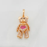 Pendant Articulated Bear 5.5g / 1 1/4 in Rose Gold 18K