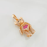 Pendant Articulated Bear 5.5g / 1 1/4 in Rose Gold 18K