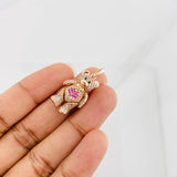 Pendant Articulated Bear 5.5g / 1 1/4 in Rose Gold 18K