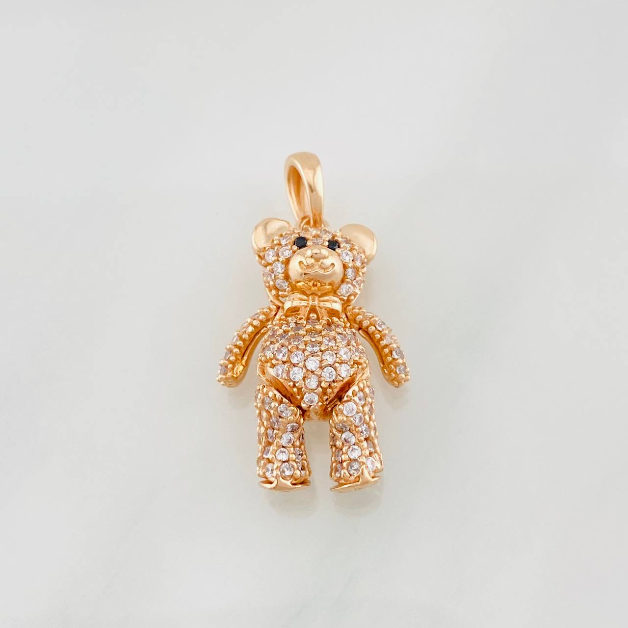 Pendant Articulated Bear 4.2g / 1 in Rose Gold 18K