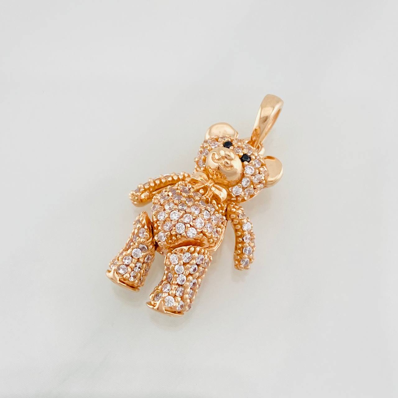 Pendant Articulated Bear 4.2g / 1 in Rose Gold 18K
