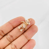 Pendant Articulated Bear 4.2g / 1 in Rose Gold 18K