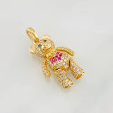 Dije Oso Articulado 4.25g / 1 in Oro Amarillo 18K