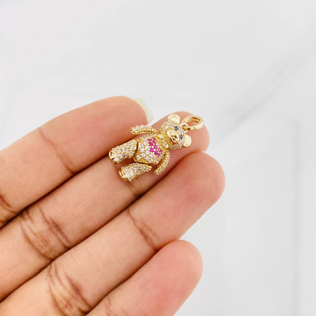 Dije Oso Articulado 4.25g / 1 in Oro Amarillo 18K