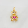 Pendant Articulated Bear 2.75g / 3/4 in Yellow Gold 18K