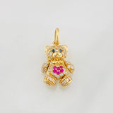 Pendant Articulated Bear 2.75g / 3/4 in Yellow Gold 18K